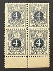 Travelstamps  Poland Postage Due Block Of Four J42 - Numeral Of Value Mint Mogh