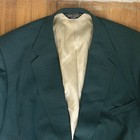 Vintage Mens Hunter Green Blazer Size 58r 1980s Worsted Wool Blend Sport Coat
