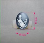Floral Silicone Mold Cameo Resin Polymer Clay Sugarcraft Mold