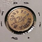  the Bud Saloon ely  Nevada  12 1 2   trade Token saloon mining