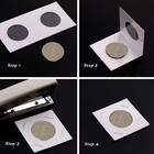 50pc Cardboard Coin Flips 2x2 Holders Sleeves Currency Storage 20 5mm