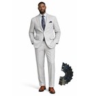 Men s Seersucker Striped Suit 2-pc Modern-fit  Adjustable Waist  Free Socks