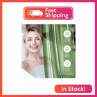Amazerbath 72x78 Long Shower Curtain Liner  Clear Green Plastic Shower Curtain L