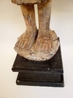 Antique Carved Wood Buddha Statue 40  Tall