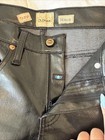Rare Todd Oldham Vintage 90s Black Shiny Jeans Size 4   Usa-made Denim 