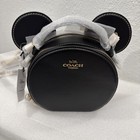Nwt Coach Cm194 Disney X Coach Mickey Mouse Ear Bag Smooth Leather Black Multi