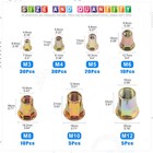 Glarks 110pcs M3 M4 M5 M6 M8 M10 M12 Half Hex Body Flange Rivet Nuts Assortment