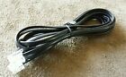 6ft Black Telephone Single Line  2-wire  Cord Cable Wire Rj11 Home Phone To Wall