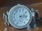 Michael Kors Parker Women Mk-5615 Pave Silver Tone Quartz Watch Needs Battery