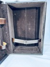 Vtg Mcm Portable Whiskey Liquor Travel Bar Set Leather W glasses   Tools