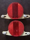 Vintage Red Cat Eye Wheel Reflectors Sears Huffy Murray Schwinn Stingray