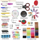 229pcs Sewing Kit Thread Scissor Tape Pin Thimble Needle Set For Travel Home Diy