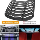 Rear   Side Window Louvers For Ford Mustang 2015 2016 2017 2018 2019 2020 2021 2