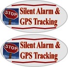 Aaa Battery Blinking Flashing Led Light Car Auto Fake Alarm   2 Warning Stickers