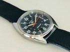 Seiko 5 Automatic Black Dial Date 17 Jewels Black Strap Men s Wrist Watch - 6309