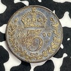1900 Great Britain 3 Pence Threepence Lot t9441 Silver 