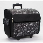 Rolling Sewing Machine Tote Case 21 Storage Spaces Portable Bag Carry Handle