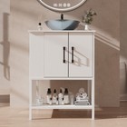 24  36  48  Bathroom Vanity W sink Freestanding Cabinet Drawer White grey oak Us
