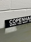 Copenhagen When You Want The Best Porcelain Like Sign Tobacco Smoke Cigar Pipe