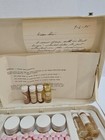Vtg Luzier 70 s Display Kit Makeup Lipsticks Creams Perfumes Fndtn  Powders Case