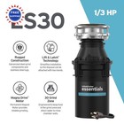 Insinkerator Es30 W C 1 3 Hp Motor Continuous Feed Kitchen Garbage Disposal