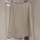 Vintage Vassarette Satinessence Nylon Ivory Half Slip With Lace Trim