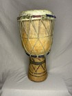 Authentic African Drum Djembe Hand Carved Wood Tribal Vintage Instrument