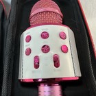 Mockins Pink Wireless Bluetooth Karaoke Microphone Speaker W  Case   Cables