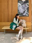 2025 New Starbucks Snoopy Tote Bag Shoulder Bag White green Color
