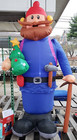Gemmy 6ft Rudolph s Yukon Cornelius W  Tree And Axe Christmas Inflatable