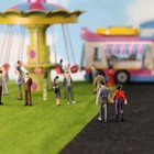 150 O Scale Painted Figures 50pcs Plastic People Sitting Standing Miniature Sce