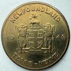 Pitcher Plant Newfoundland  1949  Canadian Token coin Bronze Lots Of Luster 32mm