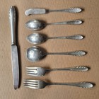 Gorham Sterling Silver Lyric Pat 1940 Flatware Set - Over 200 Grams  6 5 Ozt   3