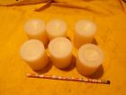 6 Pc Lot Natural Nylon Rod Machinable Plastic Bar Bushing Round 2  Od X 2-1 4  L