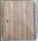 Coca Cola Spiral Journal W Wood Pen New 7x6   Lined Pages  Wood Grain Look  Coke