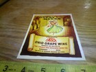 Vintage Lot 10 Wine Labels Gypsy Queen Engels And Krudwig Wine Co  Sandusky Ohio