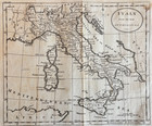 1792 Map Italy Sicily Sardinia Tuscany Naples Venice Parma Engraved By Kitchen