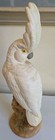 Vtg Ceramic Sulfer Crested Cockatoo Figurine 17  Tall Bird Parrot Decor