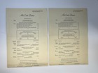 Vintage Santa Fe Dining Car Menus X2 Meeting Of The Chiefs Fred Harvey 1940s 50s