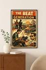The Beat Generation Poster - Retro Art      - 24x36    - Premium Matte Paper 200gsm