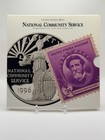 90  Silver Dollar Proof Coin   Stamp Set Box   