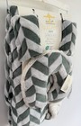Lullaby Baby 4pc Blanket Set Gray  White Polyester Crib 30x40in Travel Pillow