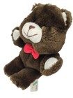 Acme Brown Bear Small Plush With Bowtie Stuffed Animal Toy Vintage