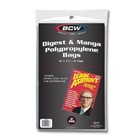 1 Pack Of 100 Bcw 6  X 7      Digest And Manga Bags