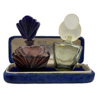 Vintage Rare Art Nouveau Art Deco Ornate Perfume Bottle Elegant Vanity Lot Of 2