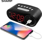 Digital Easy Read Alarm Clock With High-speed Usb Charging For Phones  Tablets