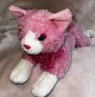 Animal Alley Pink Cat Plush 14 Inch Laying Down Floppy Kitten Toys R Us Rare Htf