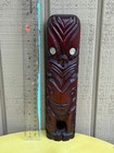 Hand Carved Maori Tiki Figurine By Rotorua Art New Zealand Wood Carving Unique 