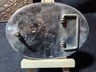 Dollar Coin Western Oval Floral Engraved Belt Buckle Rope Edge Silver gold