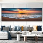 Sea Beach Landscape Canvas Painting Canvas Poster Print Canvas Wall Art Picture